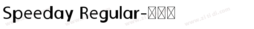 Speeday Regular字体转换